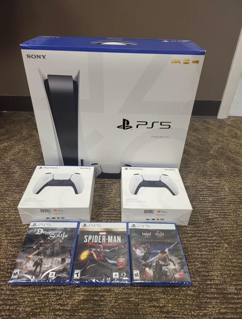 Brand New Console Disc Version 3 Games + 2 Controller Bundle