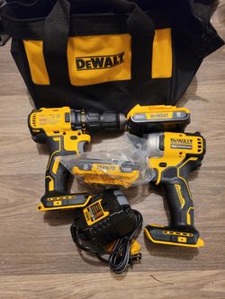 Combo Kit  Inpact Drill 20v 2 Batery Y Charge 