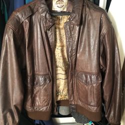 1990’s Leather Bomber jacket for sale 