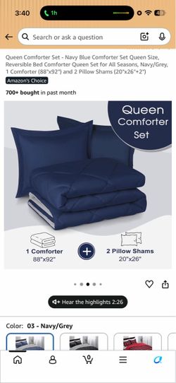 Queen size comforter