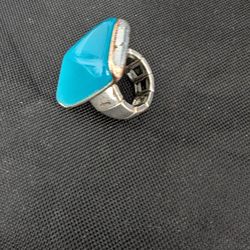 Blue Stretchy Band Ring