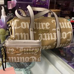 Juicy Couture Barrel Bag & Matching Card Holder $30