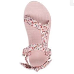 Pink Floral Flats Size 10