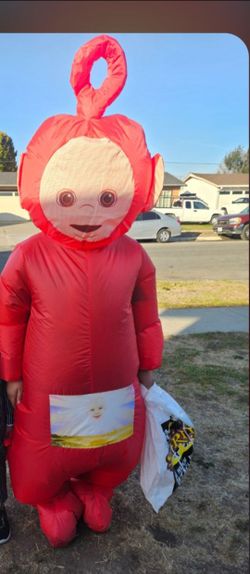 Inflatable red teletubbie costume