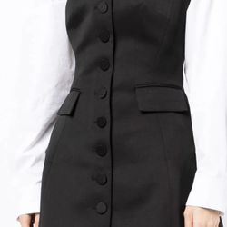 KIMHEKIM BLACK EMMA MINI DRESS-Small