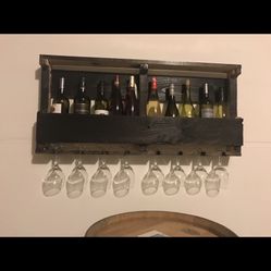 Custom Wooden Wine Rack 