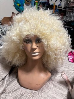 Blonde Curly Afro Wig