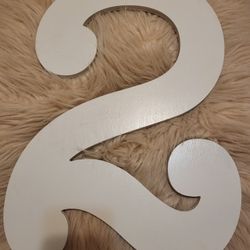 Number 2 Wooden Sing