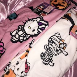 HELLO KITTY 3pc Halloween Throw blanket