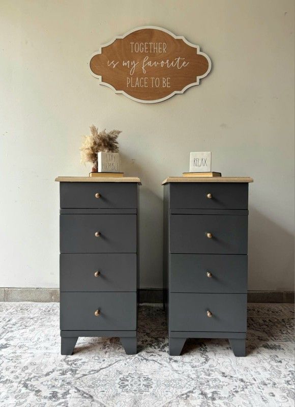 Pair Of Nightstands, Side Tables