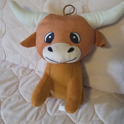 animal plush toy Texas Longhorn bull