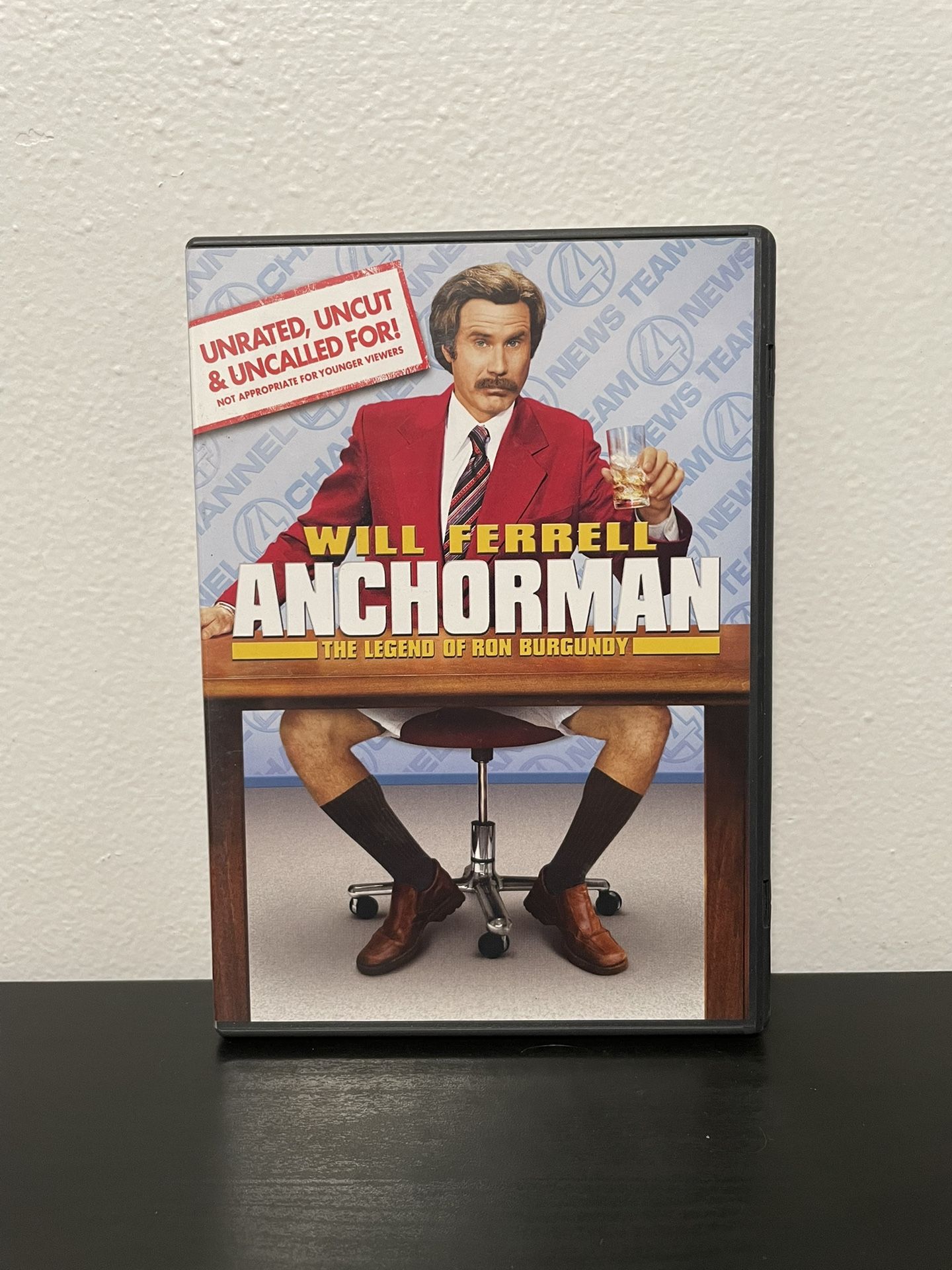 Anchorman The Legend Of Ron Burgundy DVD Unrated Uncut Will Ferrell 2004