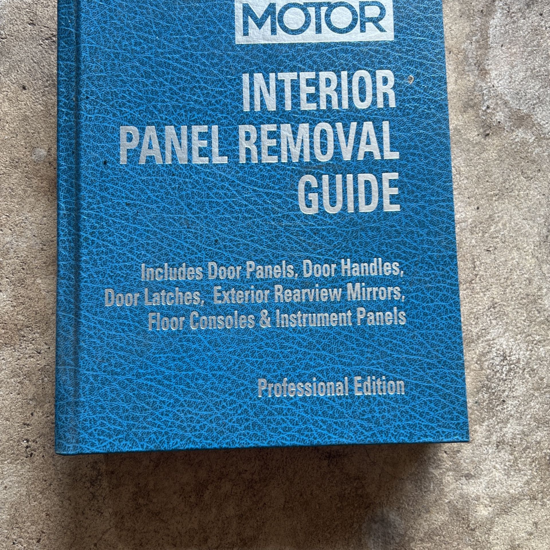 Interior panel removal guide