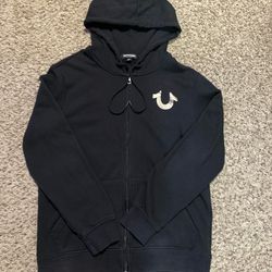 True Religion Zip-Up | Small | Black