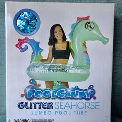 Brandnew Glitter Seahorse Jumbo Pool Tube!!! 