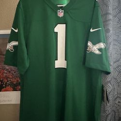 Men's Philadelphia Eagles Jalen Hurts Nike Kelly Green Alternate Game Player Jersey