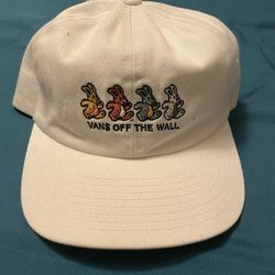 NWT VANS PEACE OF MIND JOCKEY HAT Flat Bill Strapback WHITE