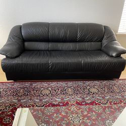 Italian Leather Couch, Love Seat, and a Chair