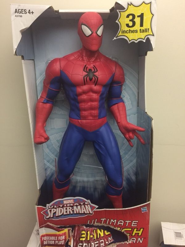 31” tall collectibles spider man action figure.