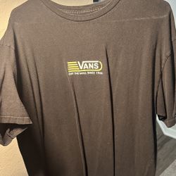 Vans Oversized Black T-Shirt – Men’s Medium Streetwear Style