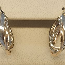 14K HOOP EARRINGS, ARRACADAS