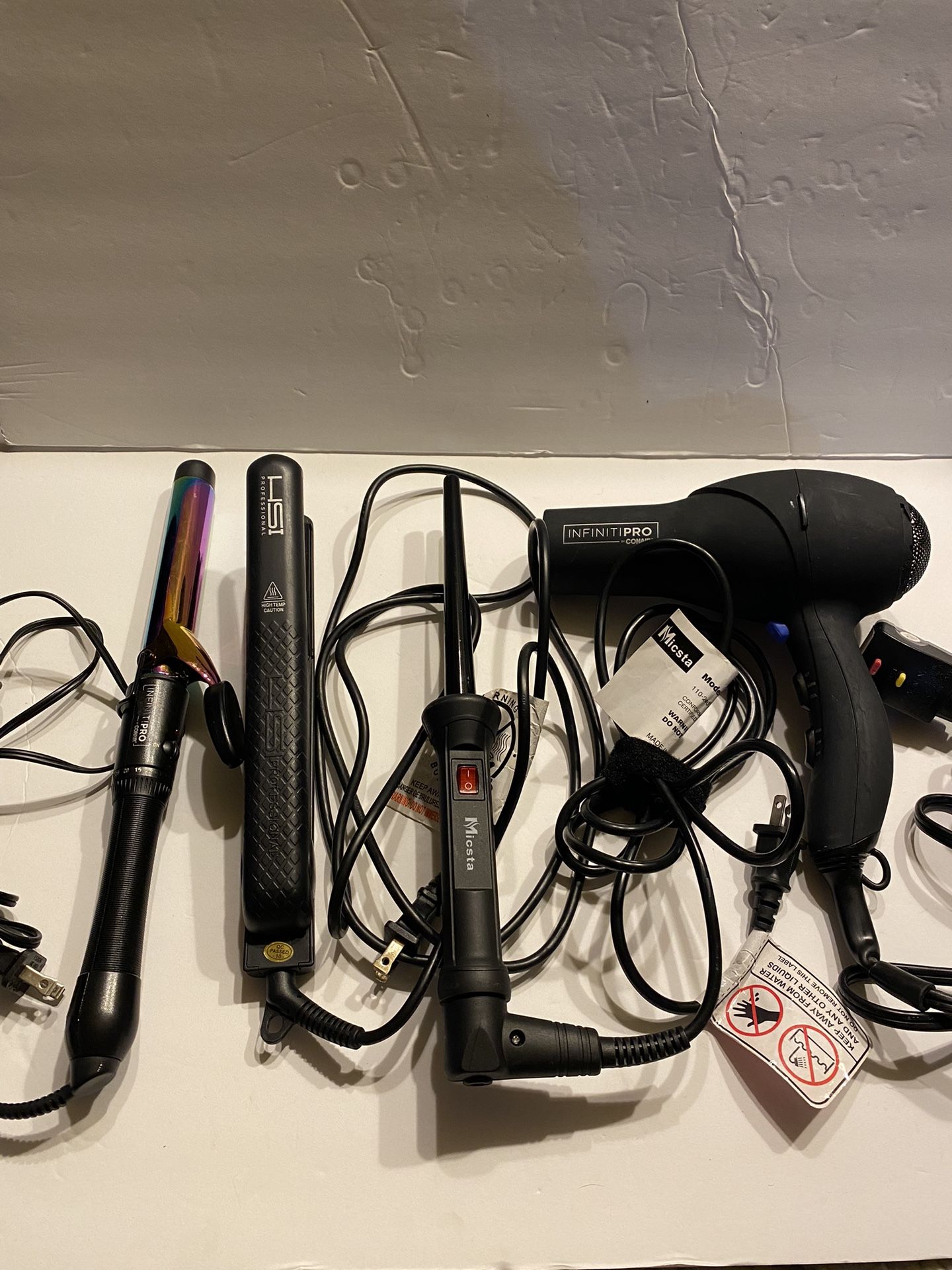 Hair Dryer, Straightener, Curler 