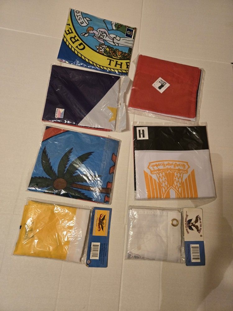 7 Flags 3x5 Guam Idaho North Carolina