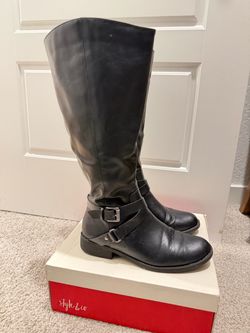 Size 7.5 WC - Black  Boots