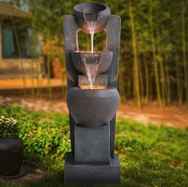 Garden Fountain Outdoor with LED Lights – Indoor Modern Cascading,All Products : American Fashion Style Bags On Sale
