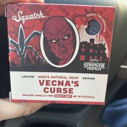 STRANGER THINGS Dr. Squatch Stranger Things Limited Edition "Vecna’s Curse" Men's Natural Soap