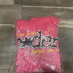 Spider Hoodie Pink