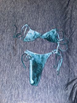 Tye dye style 2 piece bathing suit