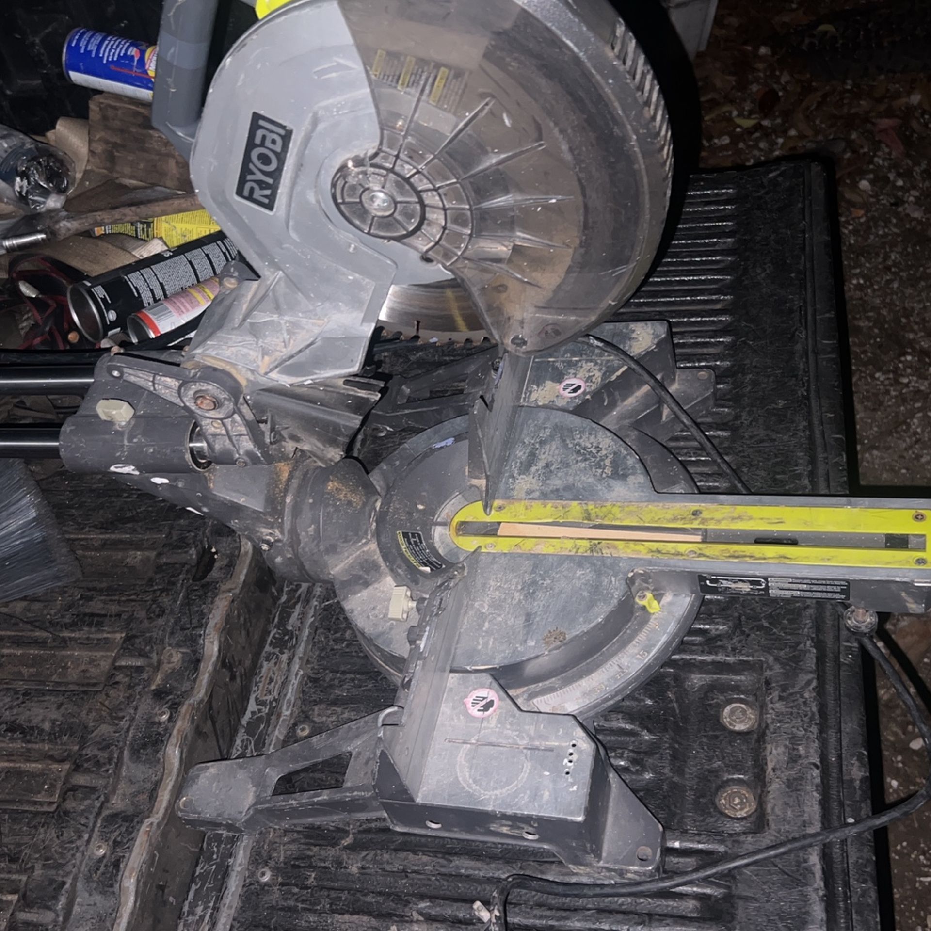 Ryobi 15 Amp 10 in. Corded Sliding Compound Miter Saw with LED Cutline Indicator