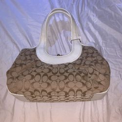 Coach Signature Ergo Pleated Satchel Handbag Kiss Closure Vintage (Brand New With Tags)