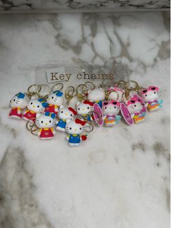 Hello kitty keychains