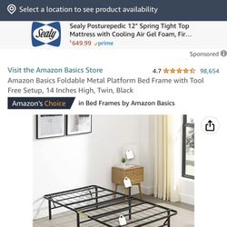 Amazon Twin Bed Frame 