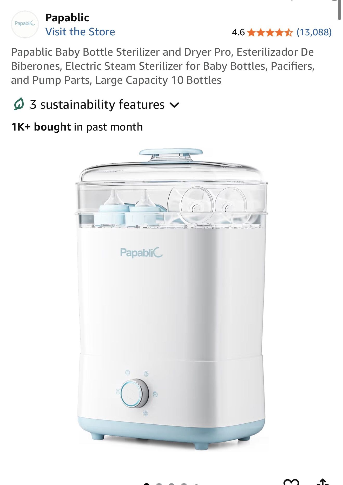 Papablic Bottle Sterilizer