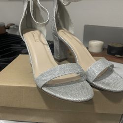 Woman’s Dress Silver Heels