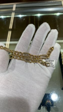 Men's anchor bracelet 14kt