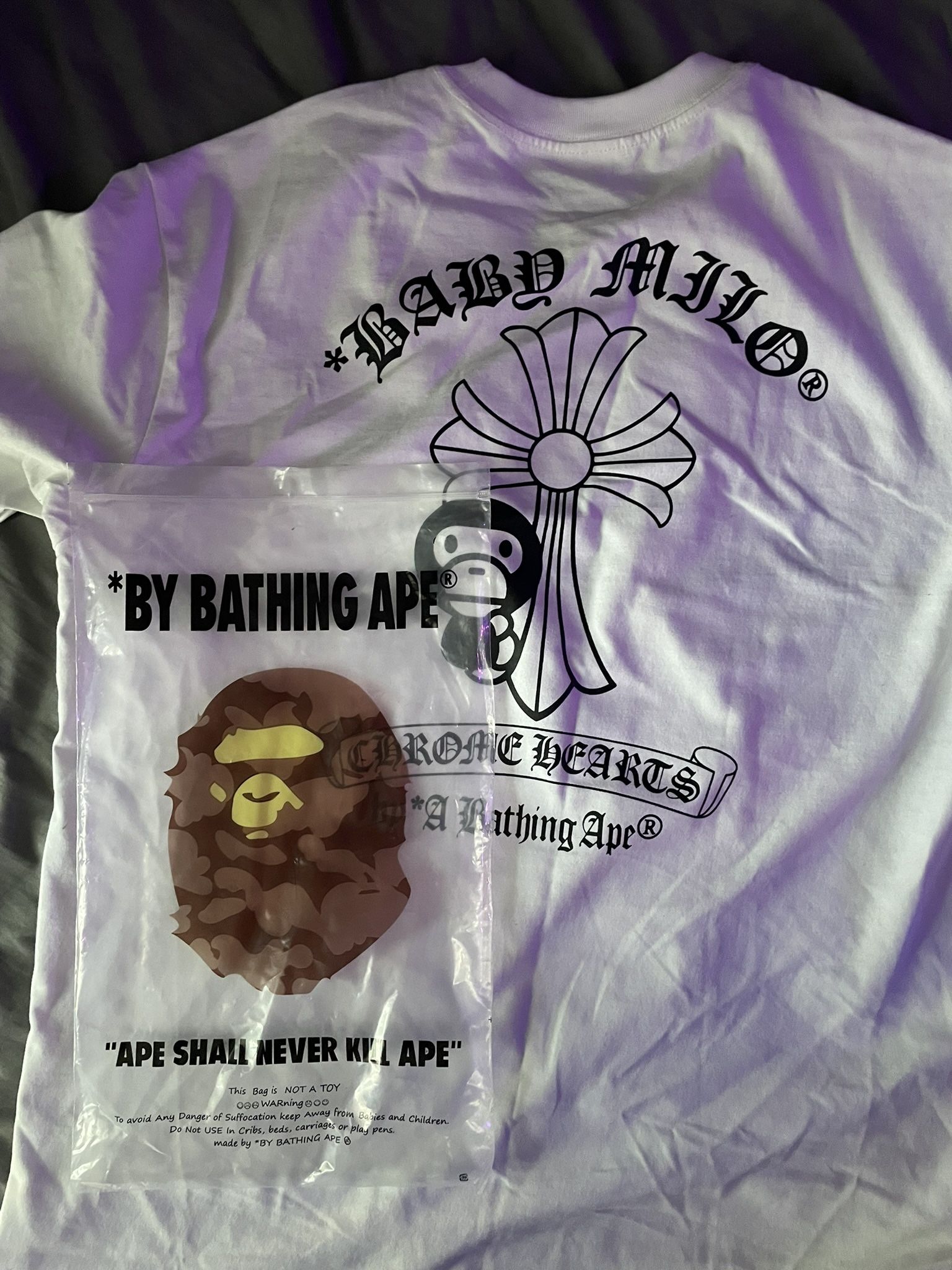 BAPE X CHROME HEARTS TEE