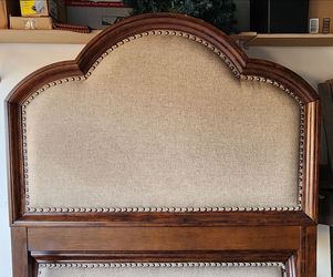 Coaster Queen Bed Frame – Wood & Upholstered
