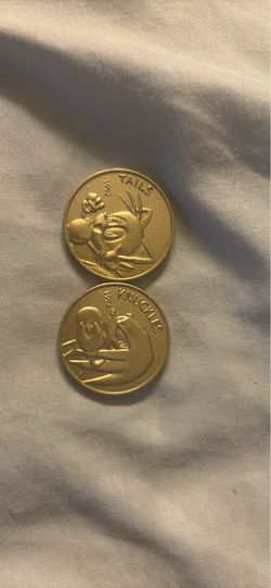 Sonic the Hedgehog Tails & Knuckles Gold Coins 1993