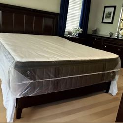 Queen Size Stearns Foster Pillow Top LUX ESTATE MOORE 14” inches Thick Firm Mattress New From Factory Delivery Same Day 