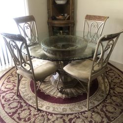 Round Glass Top  table 54”