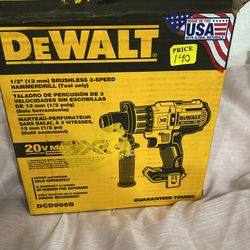 DEWALT 20-Volt MAX XR Cordless Brushless 3-Speed 1/2 in. Hammer Drill (Tool-Only)