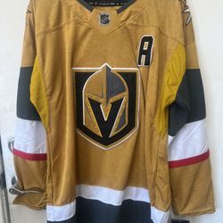 Jack Eichel #9 Vegas Golden Knights Gold New Jersey VGK Size Large 