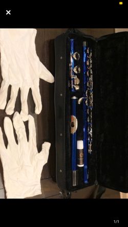 Blue Metallic Flute Brand New Not Used