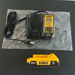 $45 NEW Dewalt Starter Kit: 2.0Ah Battery (20-volt) + Charger