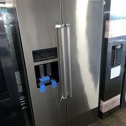 Kitchen Aid Stainless Steel Side By Side Refrigerator