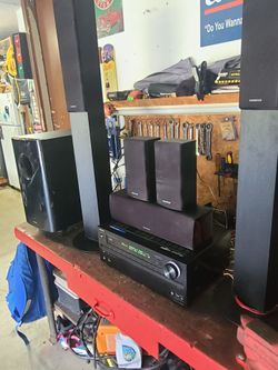 Onkyo surround sound with subwoofer
